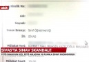 SİVAS'TA SINAV SKANDALI