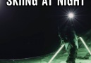 Skiing At Night