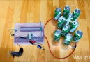 Soda kutularından Elektrostatik Motor