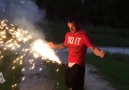 Sprayed in the Face by Firework Sparks