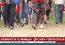 Srebrenitsaya barış yürüyüşü başladı