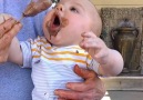 Stages of eating ice cream as told by babies
