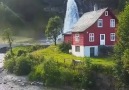 Steinsdalsfossen Waterfall in Norway