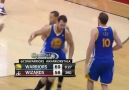 Steph Curry to Andrew Bogut Off the Backboard!