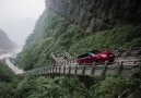 999 steps. Range Rover Sport on Tianmen Mountain China. Will it make it