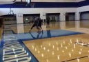 Steven Adams Blocks Kanter in Practice