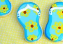 Summer Flip Flop Cookies