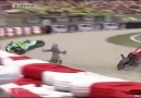 Superbike crash in track...