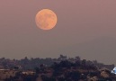 Super Moon rises over Los Angeles