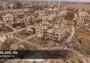 Suriye'de Vakum ve varil bombalarıyla yerle bir olan evler