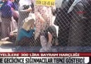 SURİYELİLERE 300 TL  BAYRAM HARÇLIĞI İZDİHAMI