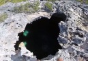 Swimming hole hidden in cave