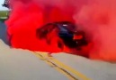240sx red tire smoke burnout