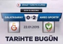 Tarihte Bugün Galatasaray 0-2 AMEDSPOR