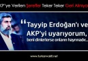 Tayyip Erdoğan'ı ve AKP'yi Uyarıyorum!