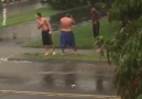 Teenagers begging cars to splash them Via UNILAD