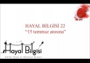 15 TEMMUZ ANISINA / HAYAL BİLGİSİ 22 - ÖNSÖZ