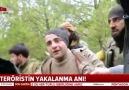 Teröristin yakalanma anı!