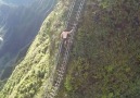 Terrifying stairway in Hawaii