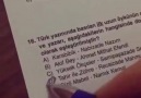 Test olan sınavlarda böyle