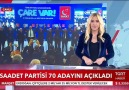 TGRT Haber Saadet Partisi 70 Belediye Başkan Adayının İsmini Açıkladı!