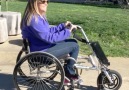 The device turns any wheelchair into a power scooter