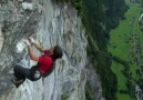The moment Dean Potter loses his grip free soloing...