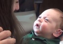 The moment he hears his parents voices for the first time... Credit Newsflare