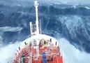The north sea it can be pretty rough! )