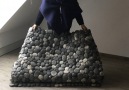 These felt stone rugs mimic real rocks.