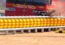 These rolling barriers could decrease crash fatalities.