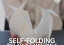 These self-folding materials transform into useful objects