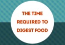 The time required to digest food
