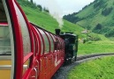 The train rides in Switzerland are beautiful Doounias