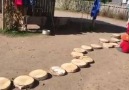 The wood pies are a big hit in our Natural play space.