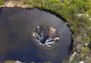 This abandoned water tunnel looks like a portal to another dimension.