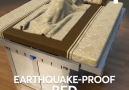 This bed eats you in the event of an earthquake