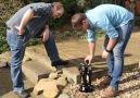 This beer cooler is hidden underground.