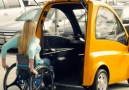 This car allows wheelchair users to drive
