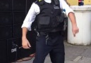 This dancing police-officer has all the moves