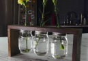 This DIY mason jar flower display is perfect for spring!