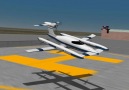 This electric plane is capable of vertical takeoff.