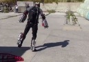 This guy built a homemade Iron Man suit with mini jet engines tied to his limbs