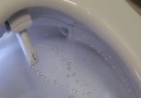 This is an automatic self-cleaning toilet seat with a spray jet.