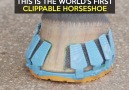 This is the world's first clippable horseshoe