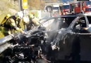 This is what happens when a Tesla catches on fire