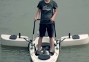 This kayak is equipped with a motor for a more fun and easier fishing trip..