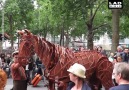 This life-size War Horse model is spectacular