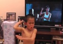 This little boy must be the biggest fan of Bruce LeeCredit - Newsflare