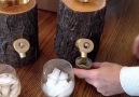 This Log Liquor Dispenser looks greatAvailable here